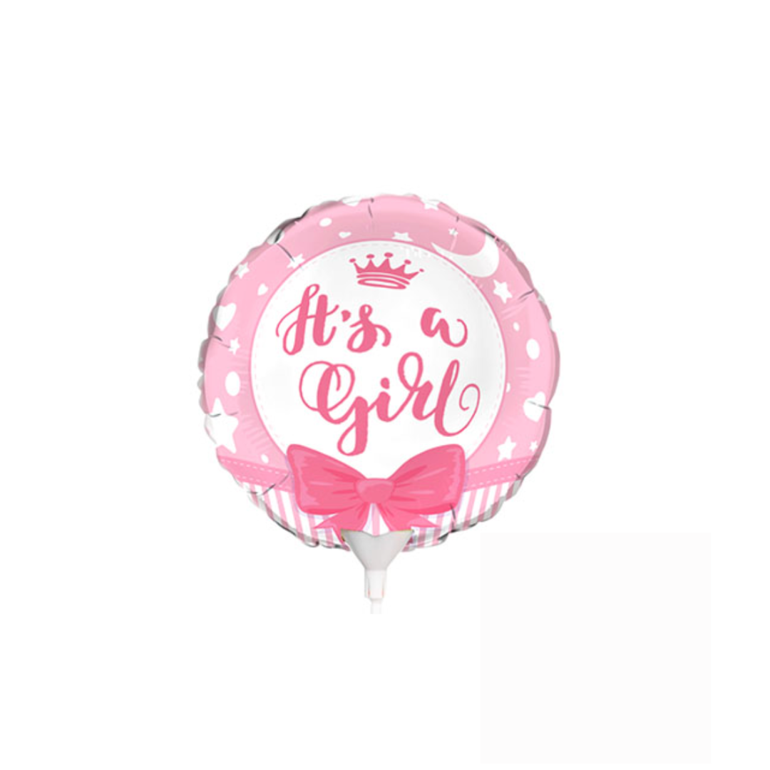 Foil Balloon Baby Girl 9''/22cm