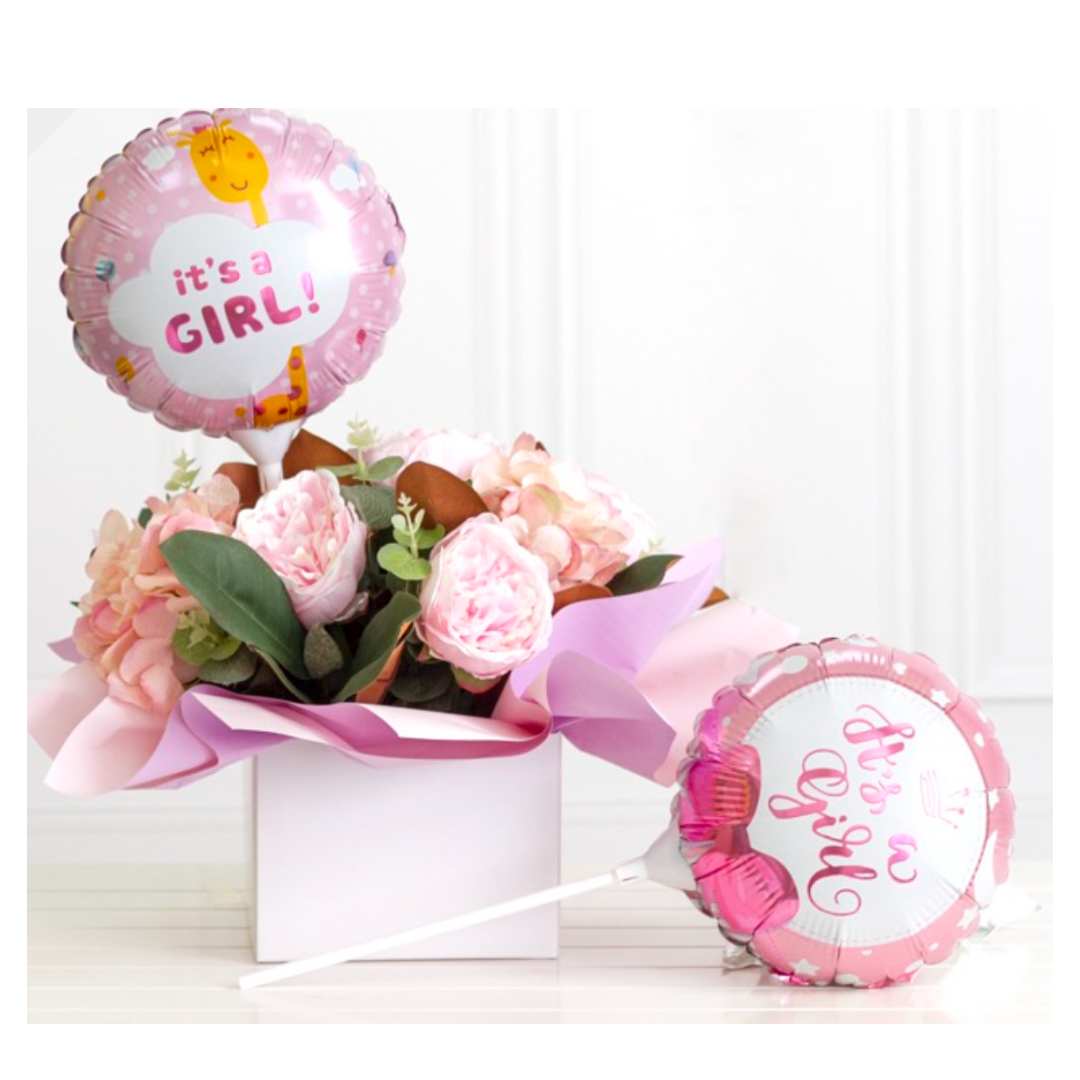 Foil Balloon Baby Girl 9''/22cm