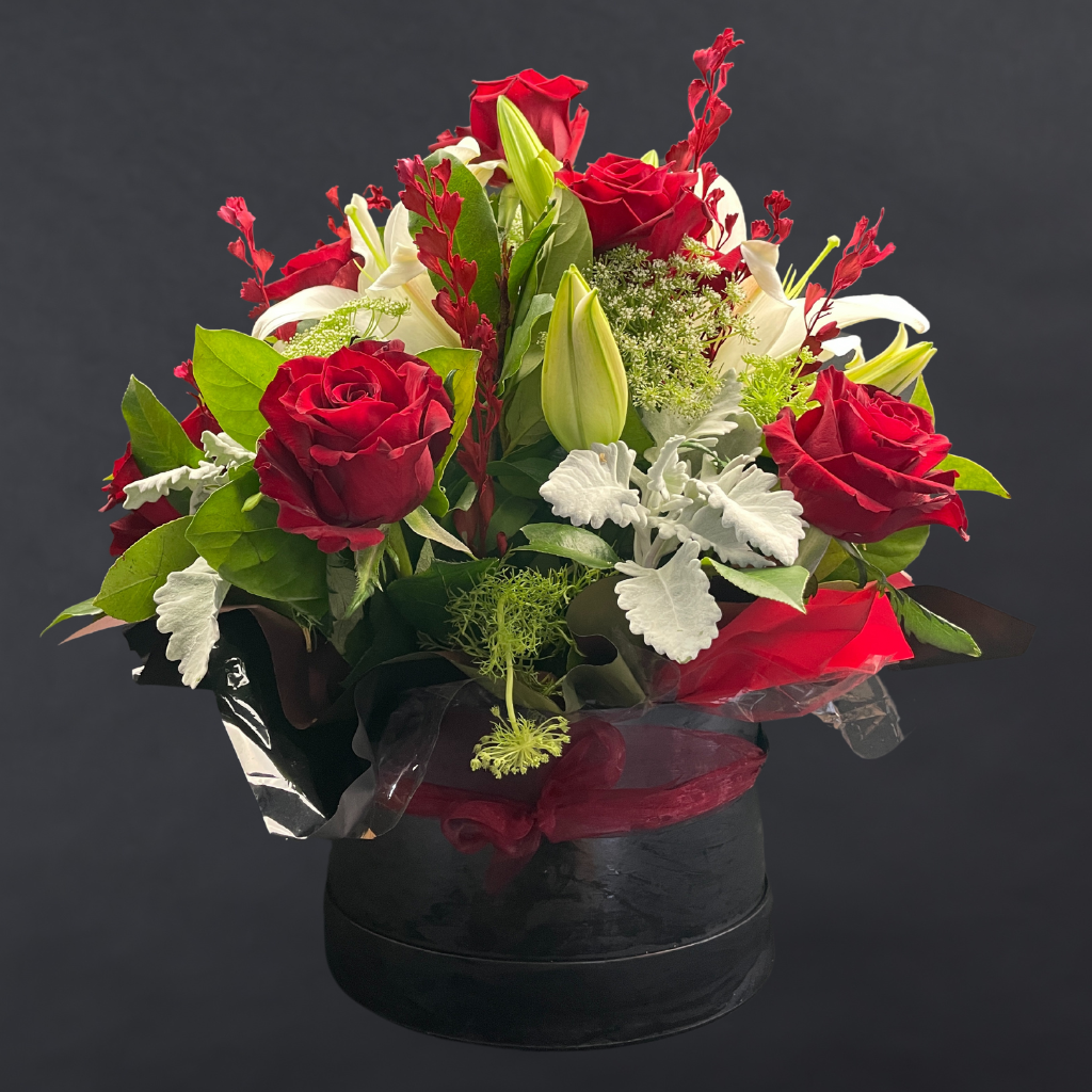 Elegant Columbia Roses Arrangement Collection- RED - 10 STEMS