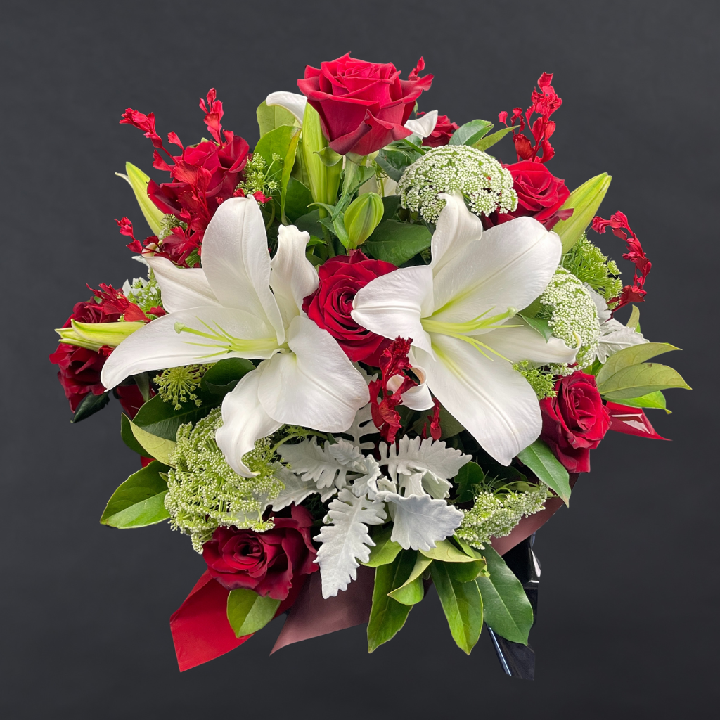 Elegant Columbia Roses Arrangement Collection- RED - 10 STEMS