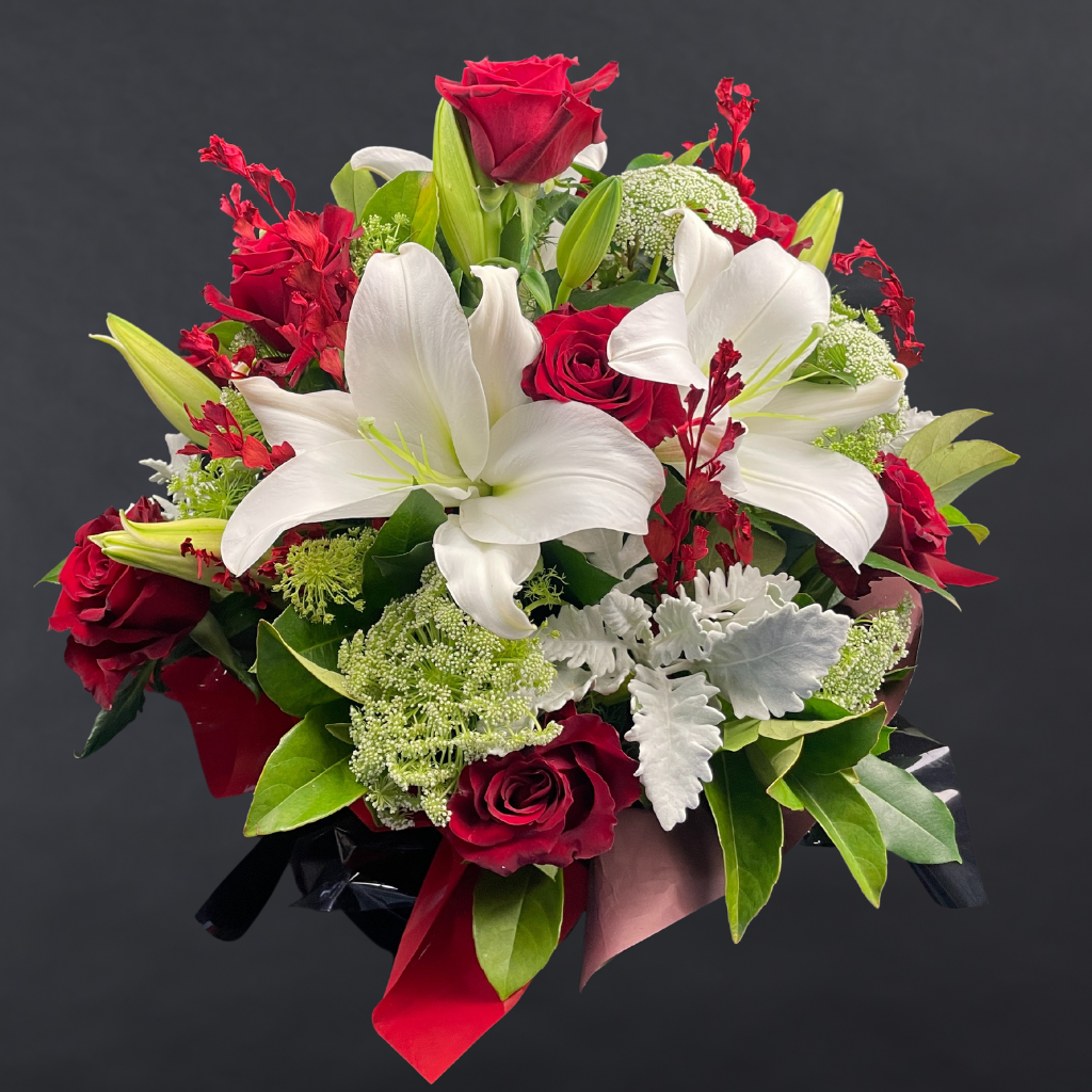 Elegant Columbia Roses Arrangement Collection- RED - 10 STEMS