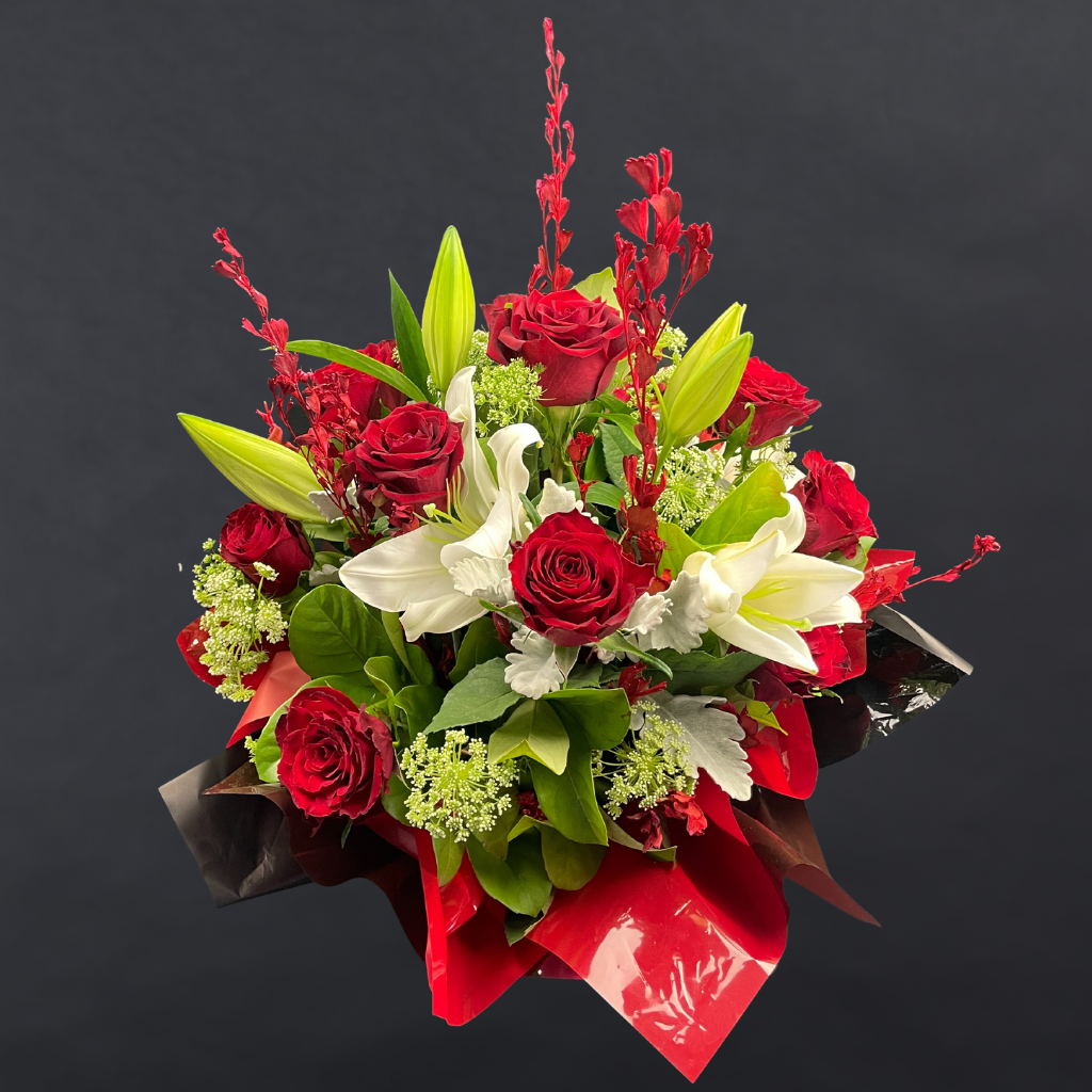 Elegant Columbia Roses Arrangement Collection- RED - 12 STEMS