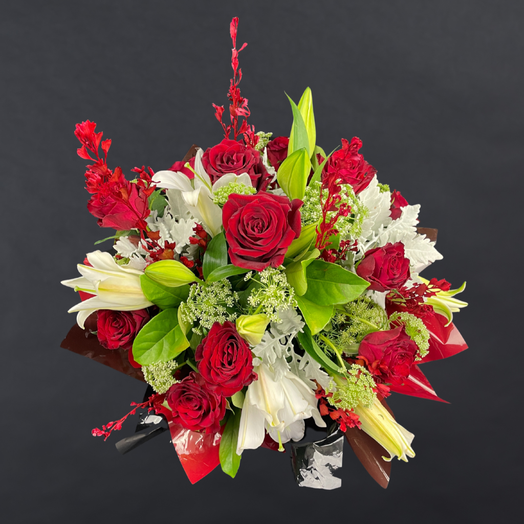 Elegant Columbia Roses Arrangement Collection- RED - 12 STEMS