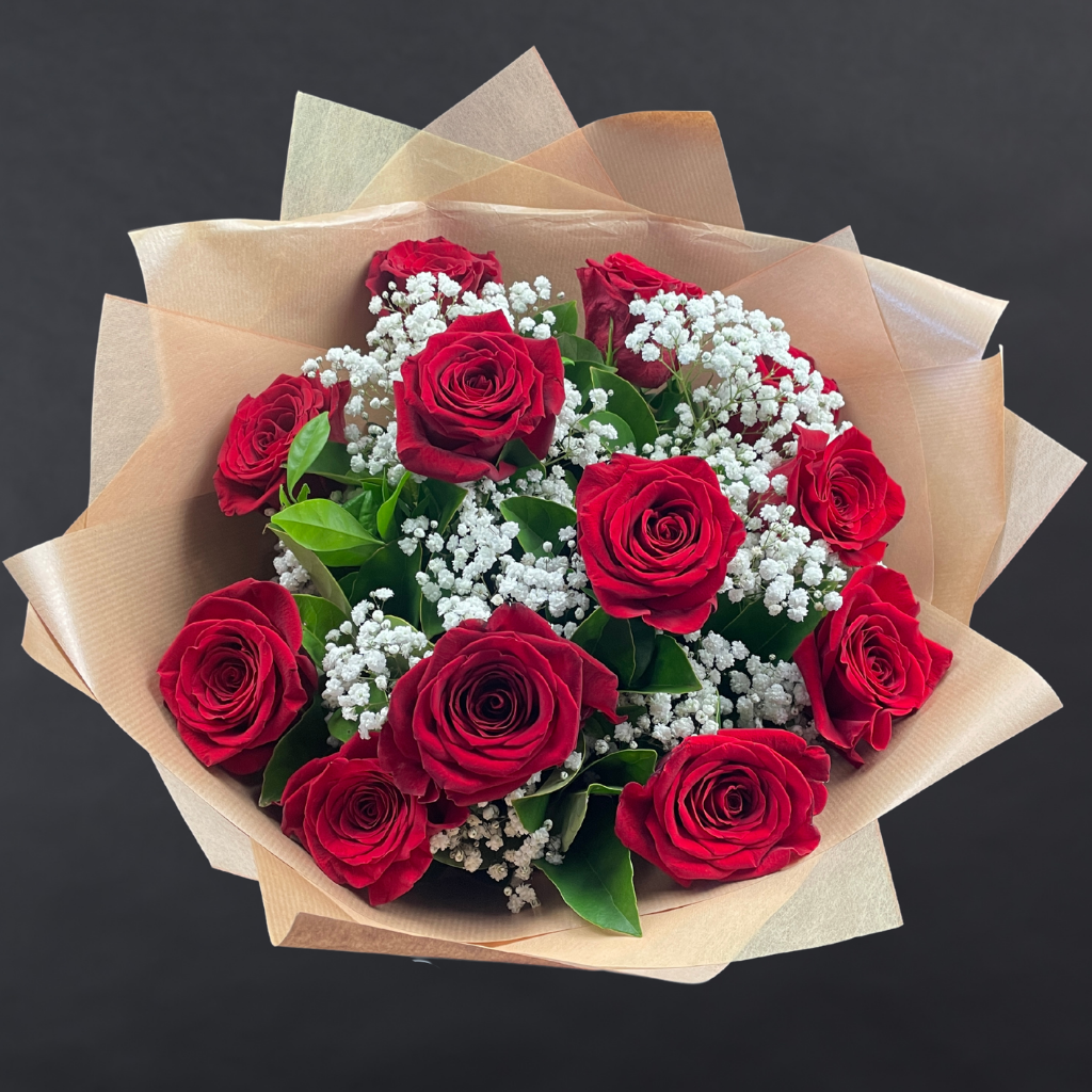 Elegant Columbia Roses Collection- RED - 12 STEMS