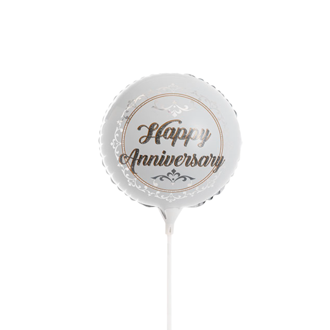 Foil Balloon Happy Anniversary 9'' 22