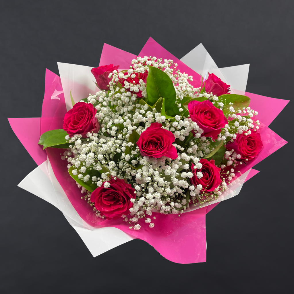 Elegant Roses Collection- Hot Pink - 10 STEMS