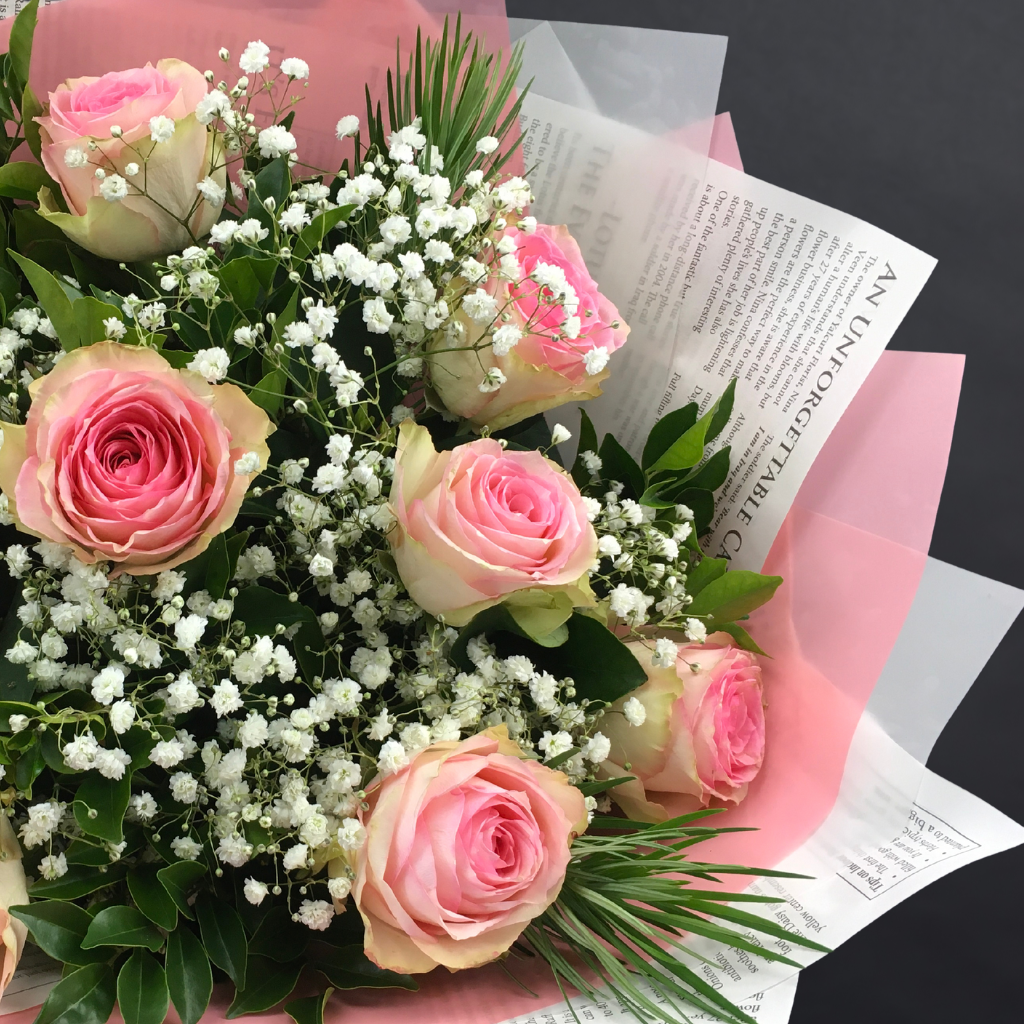 Elegant Roses Collection- Pink - 10 STEMS