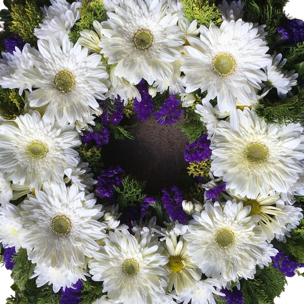 Wreath With Gerbera and Chrysanthemum