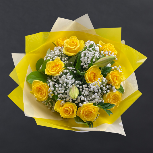 Elegant Roses Collection- Yellow - 10 STEMS