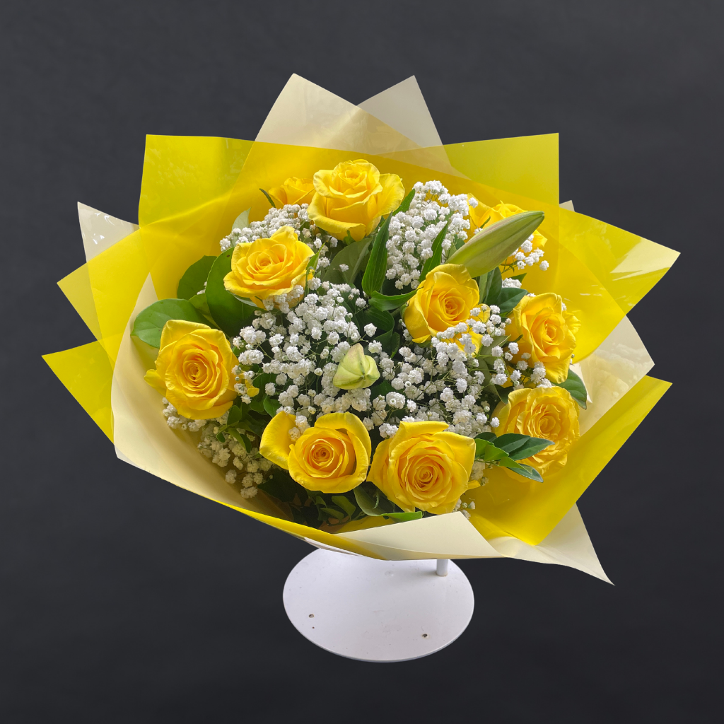 Elegant Roses Collection- Yellow - 10 STEMS